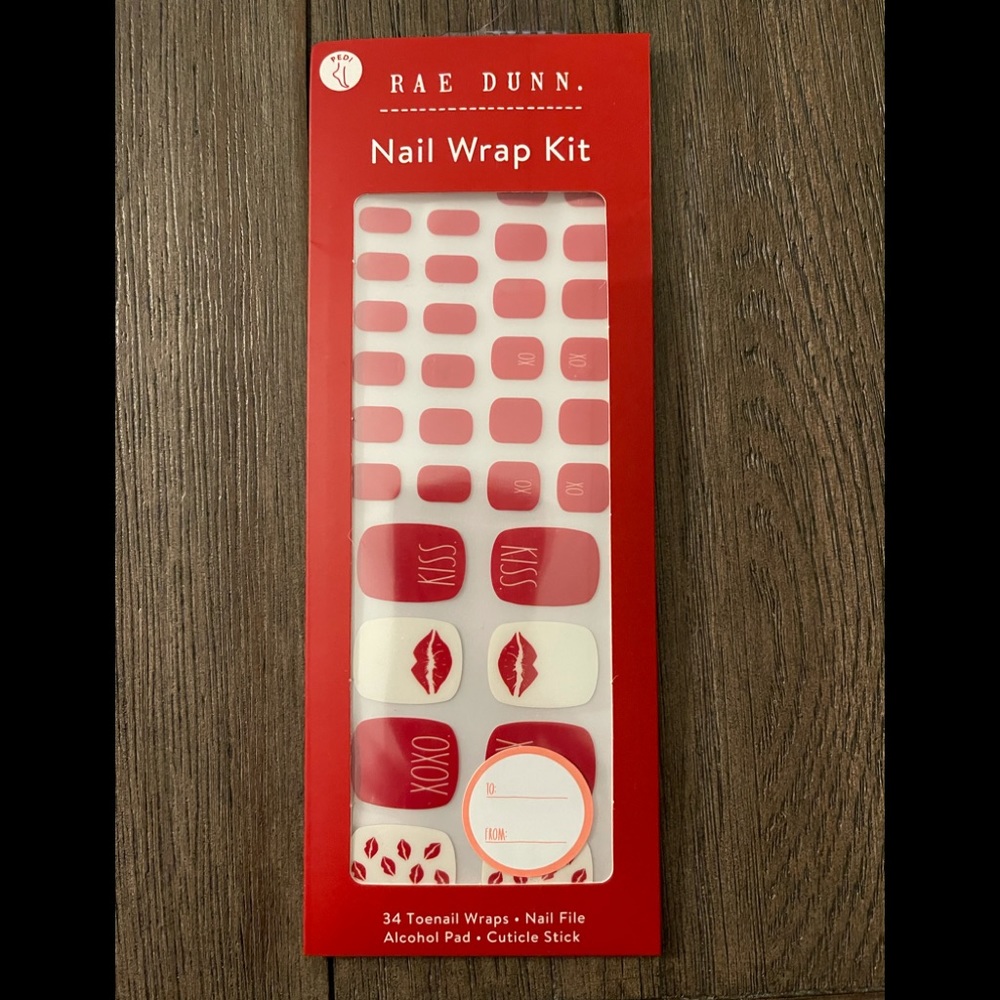 NWT Rae Dunn Pedi nail kit💋❌🅾️♥️